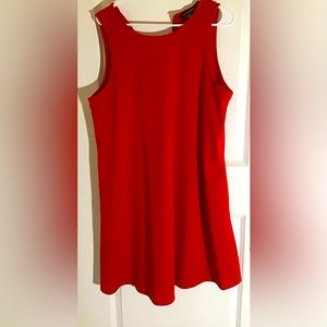 Lady in red! Red flair dress, Size 12, sleeveless